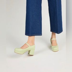 MIKA PLATFORM MARY JANE GREEN TEA